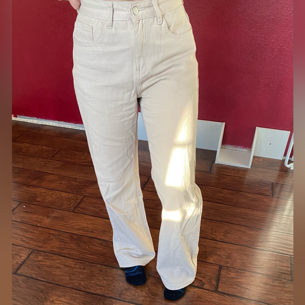 Beige Corduroy Baggy Jeans! Women’s/Girls